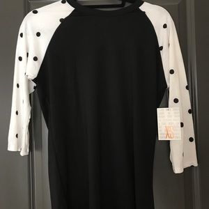 NWT Black & White Polka Dot LulaRoe Randy